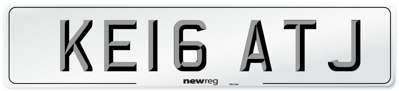 KE16 ATJ Number Plate from New Reg
